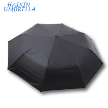 Articles d&#39;utilisation quotidienne pour les hommes Portable 190T Pongé Tissu avec UV Revêtement Pliable Voyage Noir Promotion Parapluie Rain Coupe-Vent